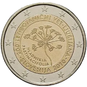 2 euro botanischer garten ljubljana 2010 slowenien wertexperte