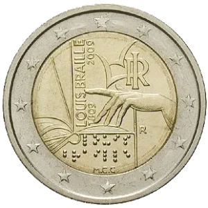 2 euro braille 2009 italien wertexperte