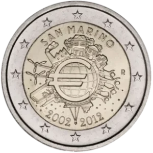 2 euro euro bargeld 2012 san marino wertexperte