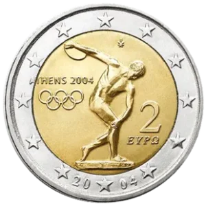 2 euro muenze Griechenland olympische spiele 2004.webp