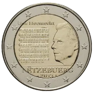 2 euro nationalhymne 2013 luxemburg wert experte