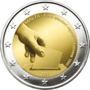 2 euro wahlen 1849 2011 malta